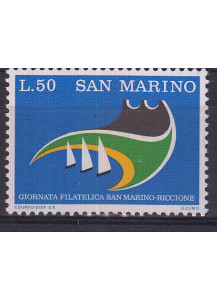 1974  San Marino 26° giornata Filatelica San Marino Riccione 1 Valore nuovo Sassone 920